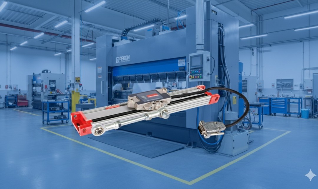 Problema na referência de sua Dobradeira Hidráulica? O papel do Encoder Linear Opkon